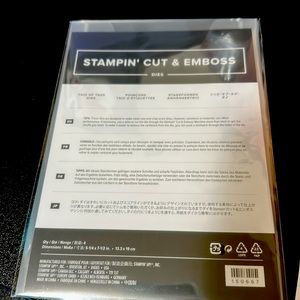 Stampi cut and embossed Trio of Tags Dies